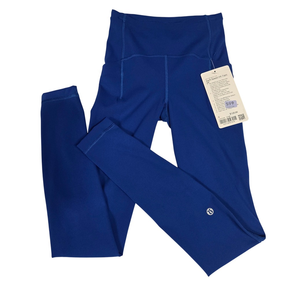 Lululemon Swift Speed HR Tight 28 Symphony Blue Luxtreme Leggings Size 0 NWT